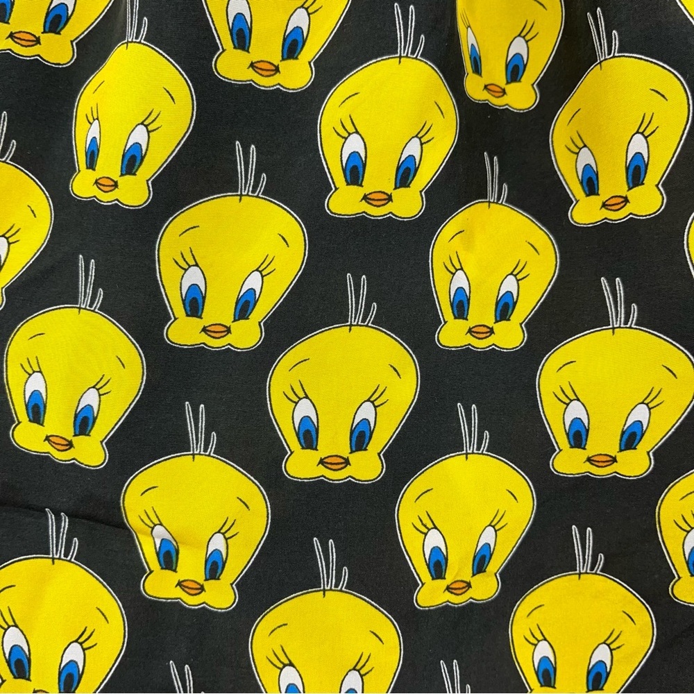 NWT 90s Vintage Tweety Looney Tunes 100% Silk 0919 Men's Boxer Shorts Toons - Picture 3 of 11